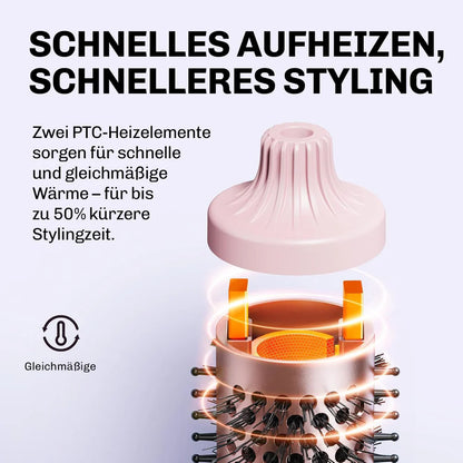 Bouncify™ – Premium Warmluftbürste für mühelose Blowouts, traumhafte Locken & Volumen