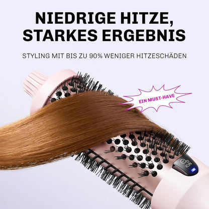 Bouncify™ – Premium Warmluftbürste für mühelose Blowouts, traumhafte Locken & Volumen
