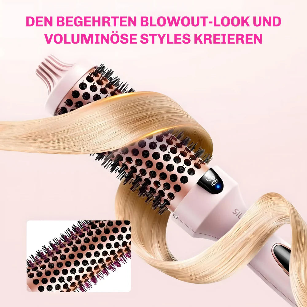 Bouncify™ – Premium Warmluftbürste für mühelose Blowouts, traumhafte Locken & Volumen