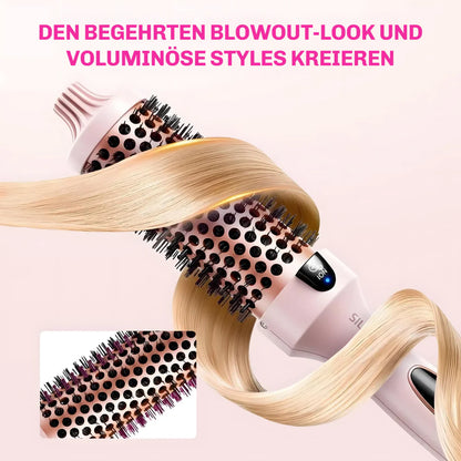 Bouncify™ – Premium Warmluftbürste für mühelose Blowouts, traumhafte Locken & Volumen